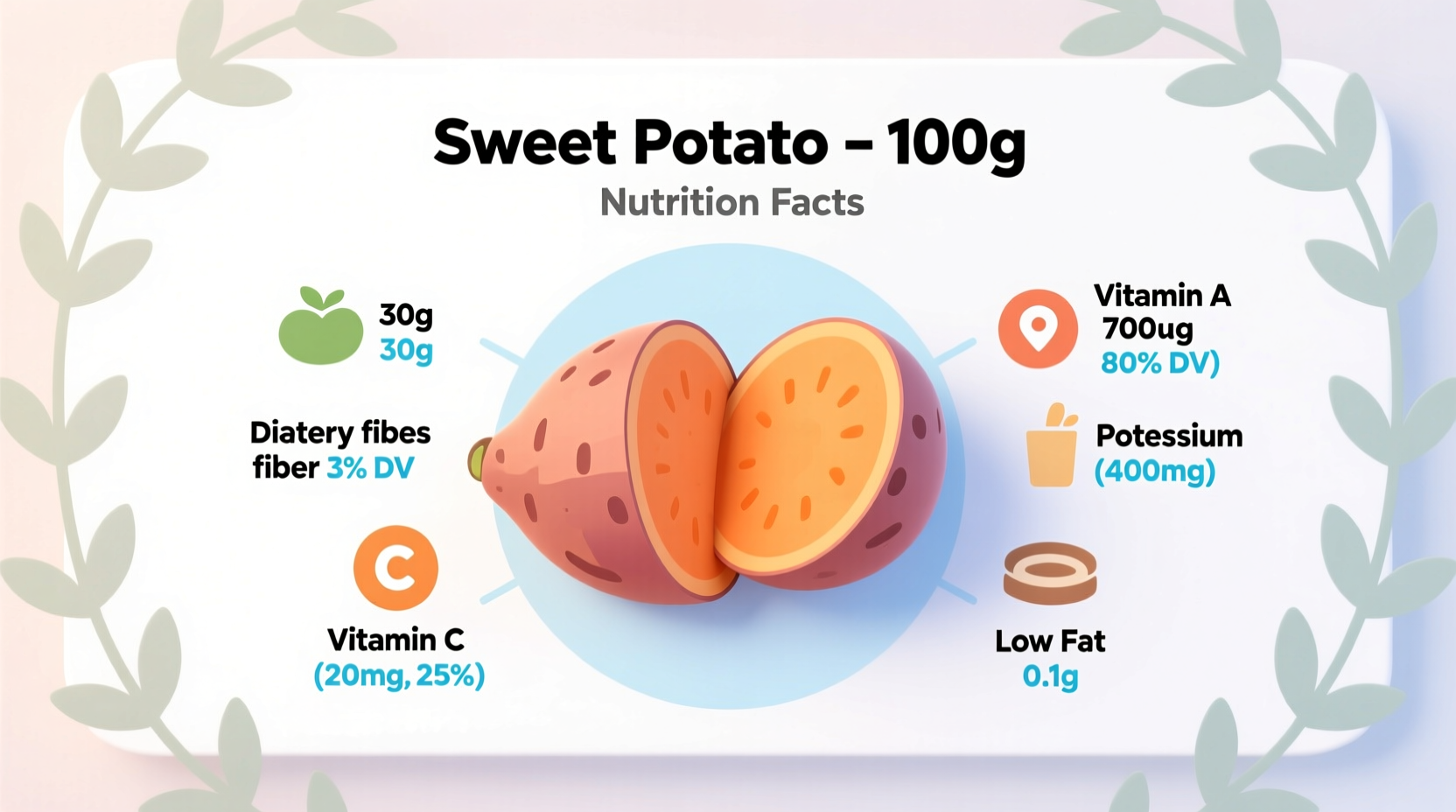 Sweet Potato Nutrition Facts 100g: Complete Breakdown
