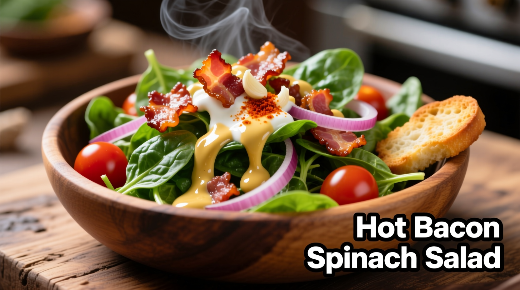 Perfect Hot Bacon Spinach Salad Dressing Recipe (5-Minute Method)