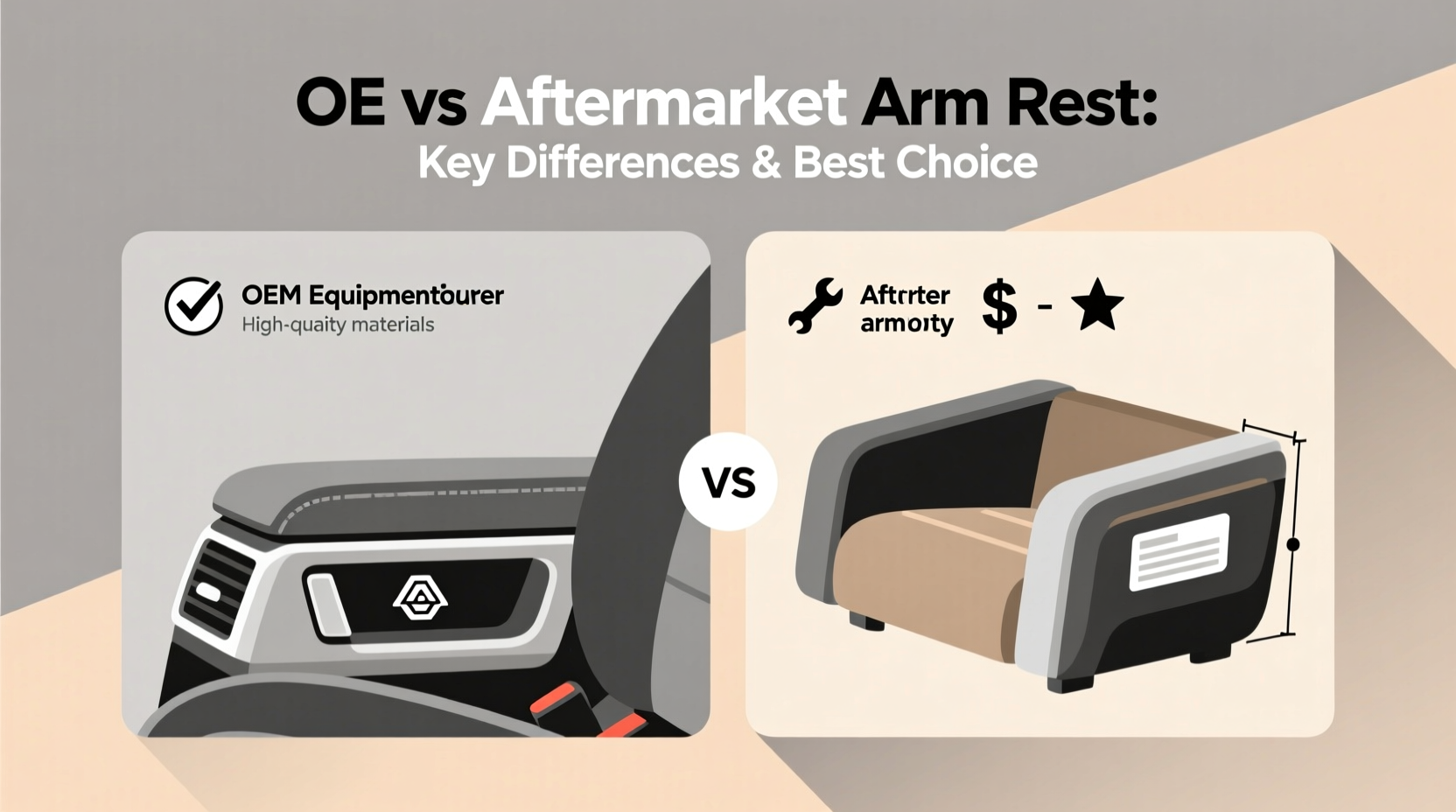 oe vs aftermarket arm rest