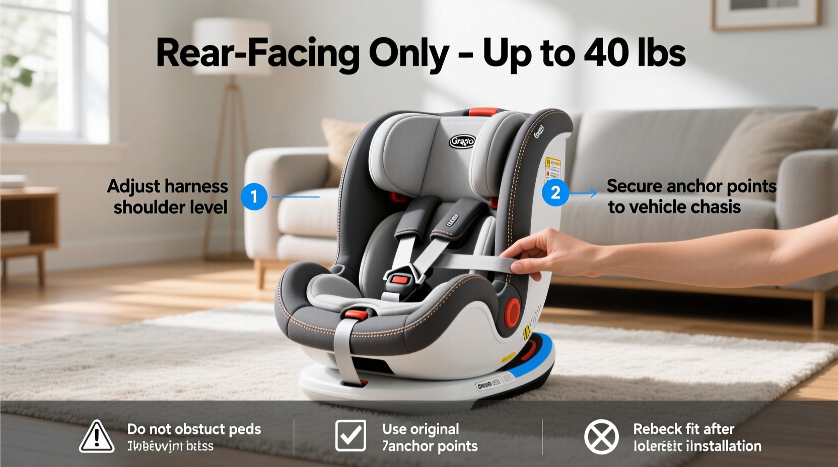 graco turn2me rear facing height limit