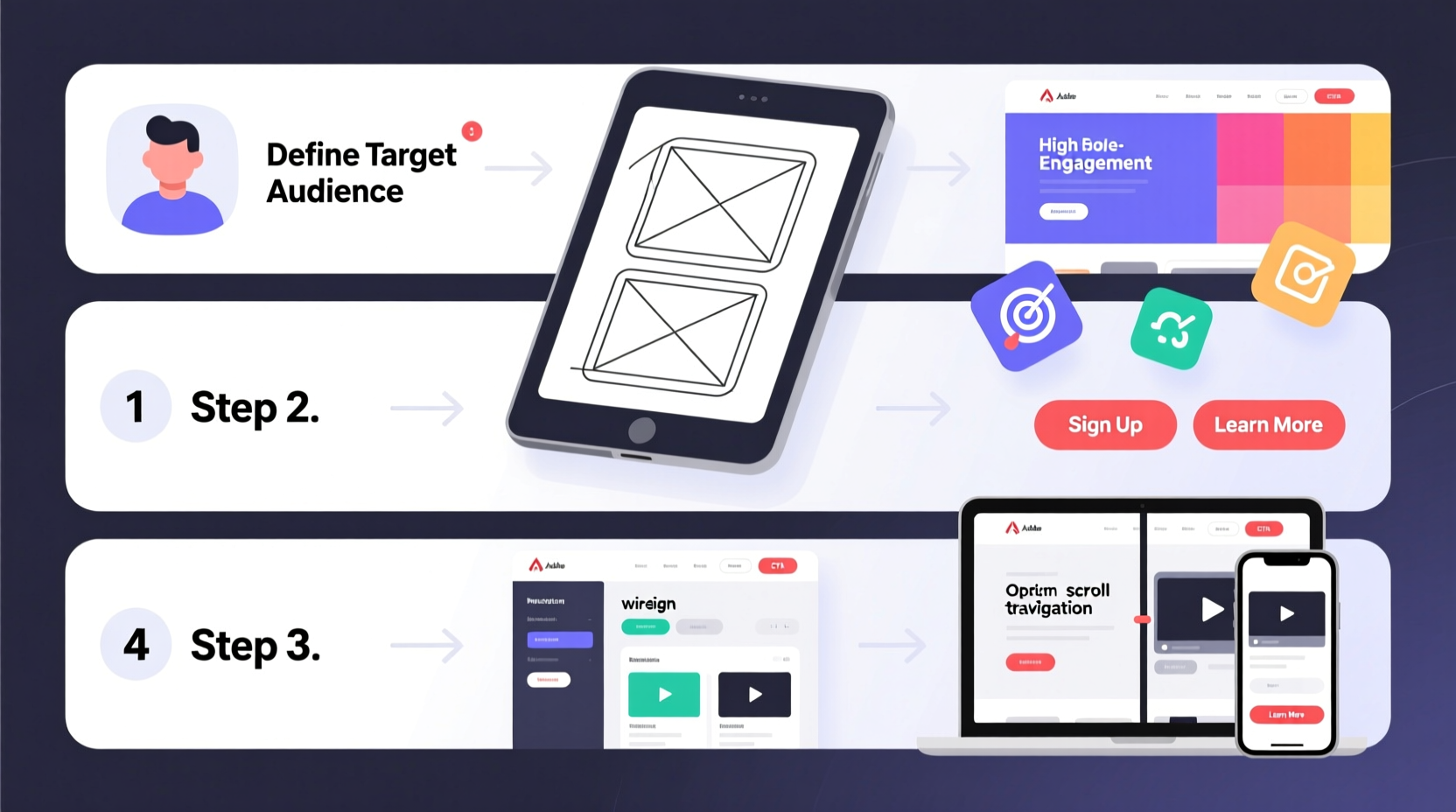step by step guide how to create a website that attracts and engages visitors