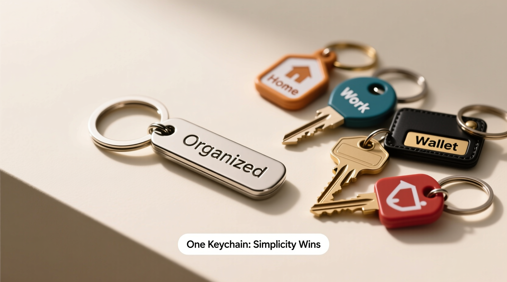 is it better to have a single keychain or multiple keychains to stay organized