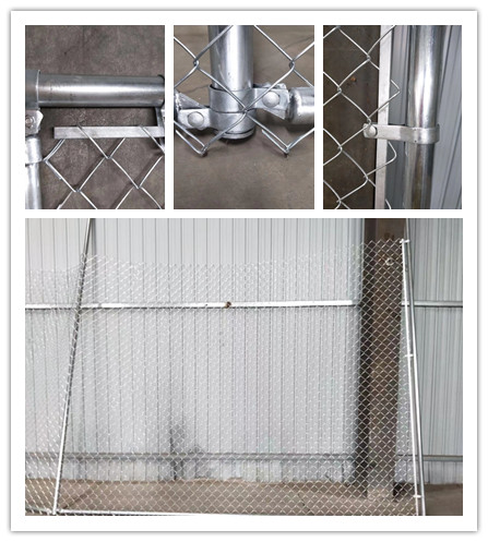 Cerca galvanizada Chain Link Fence do campo de exploração agrícola de Diamond Shape Cyclone Wire Mesh do mergulho quente com arame farpado superior