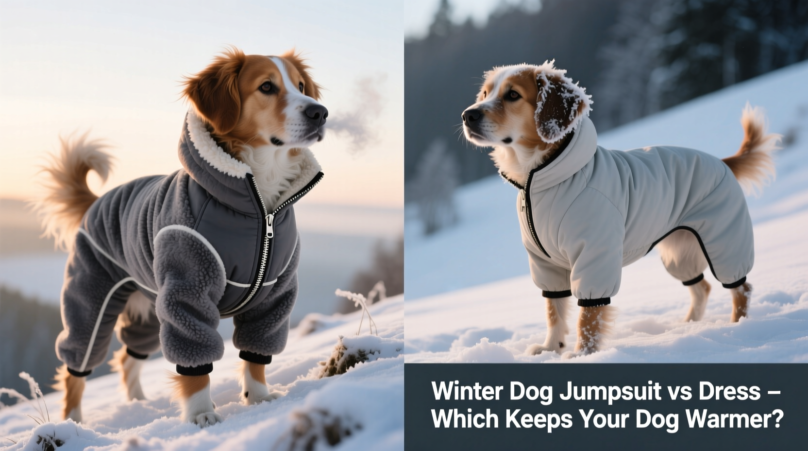 dog dress or dog jumpsuit for winter which one keeps my dog warmer