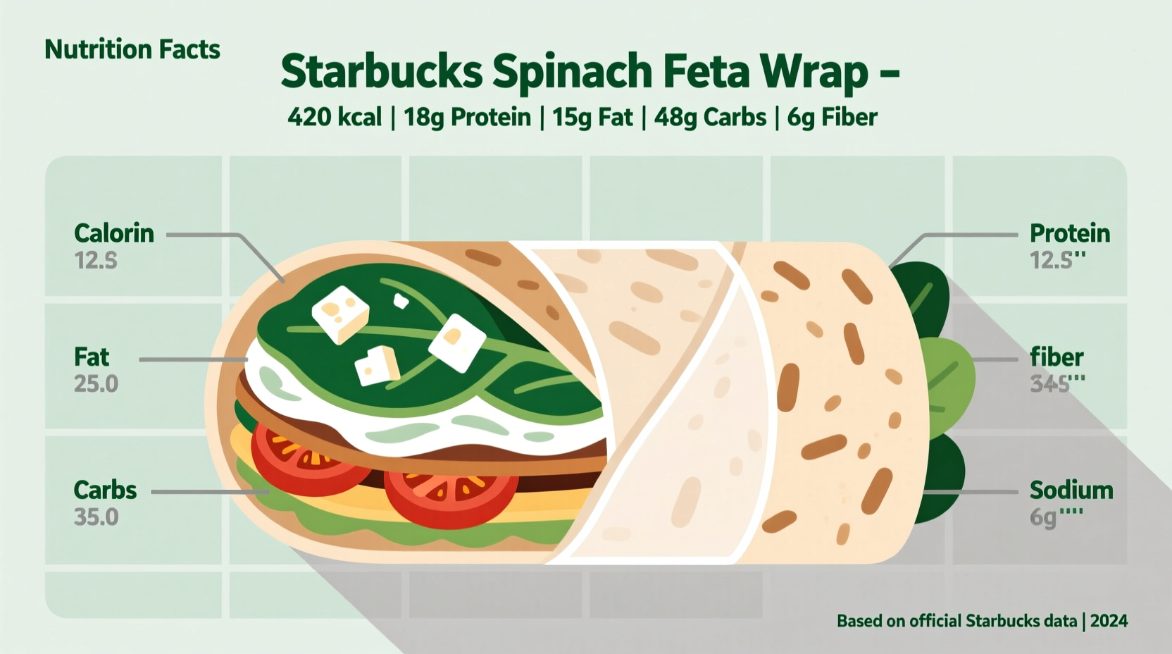 Starbucks Spinach Feta Wrap Nutrition: Complete Breakdown