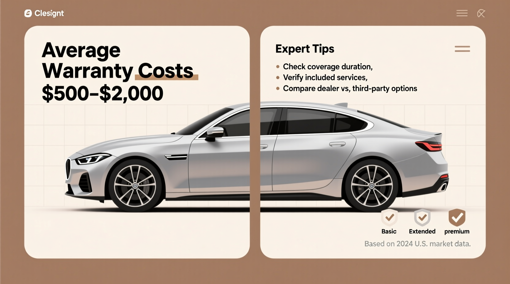 how much is a warranty on a used car