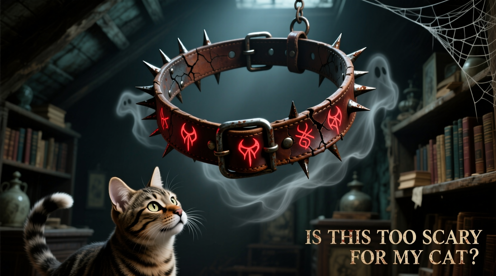 is an evil dead dog collar too scary for my cat thinking of getting one lol
