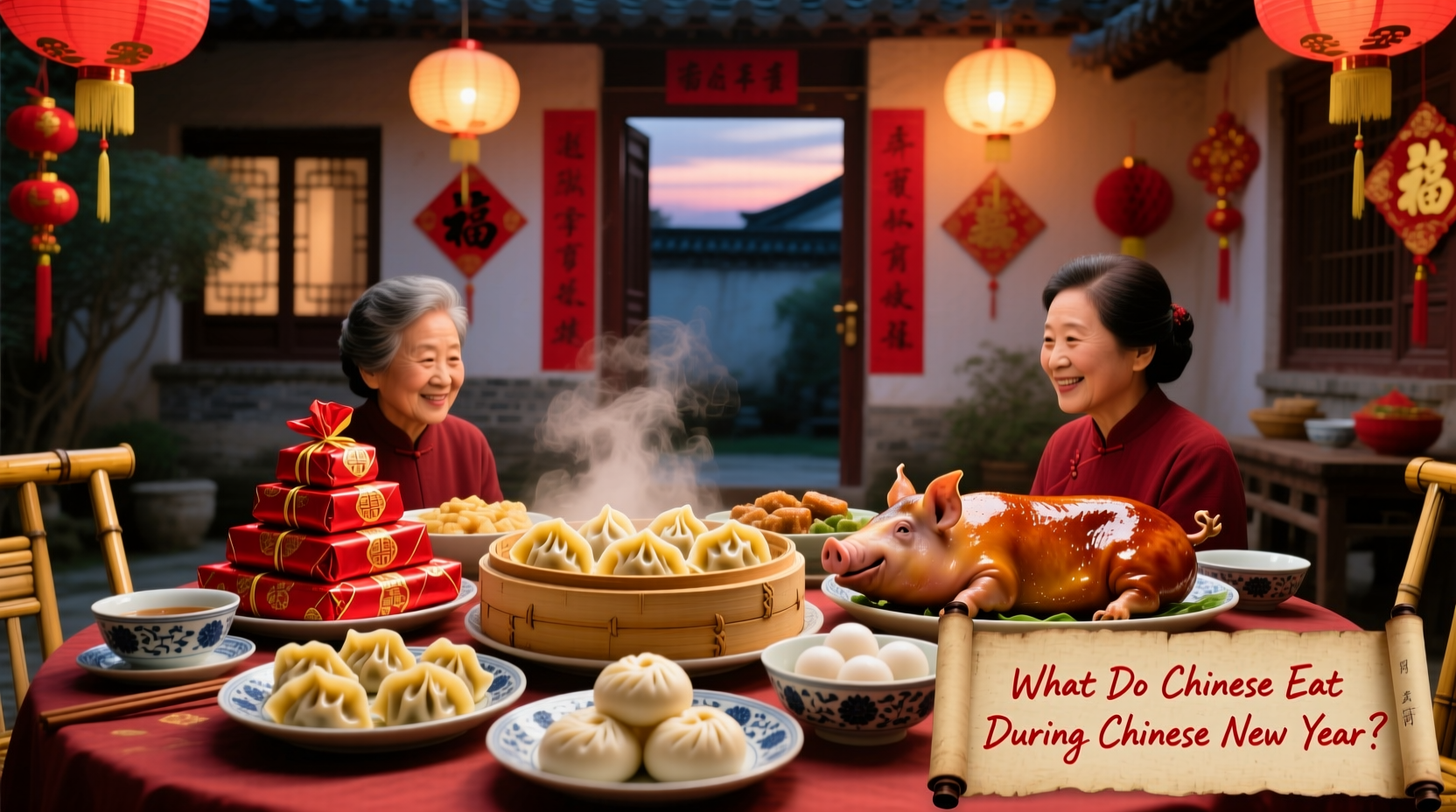 what do chinese eat during chinese new year