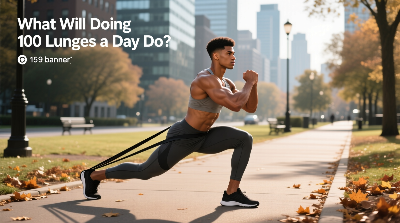 100 lunges a day with resistance bands