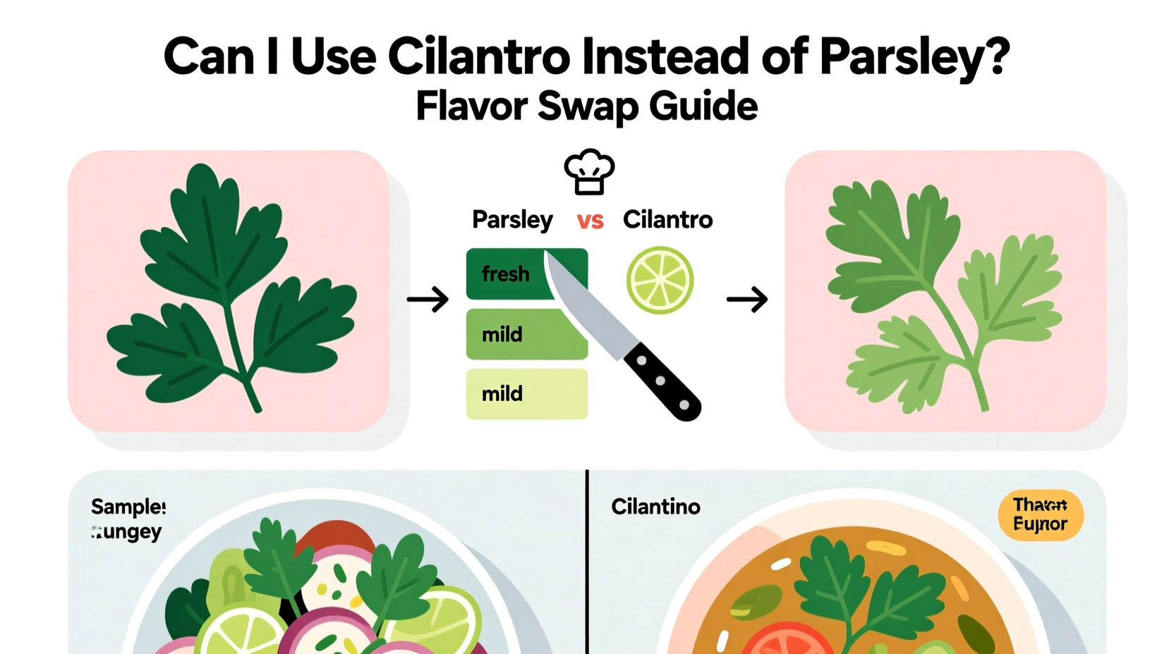 can i use cilantro instead of parsley