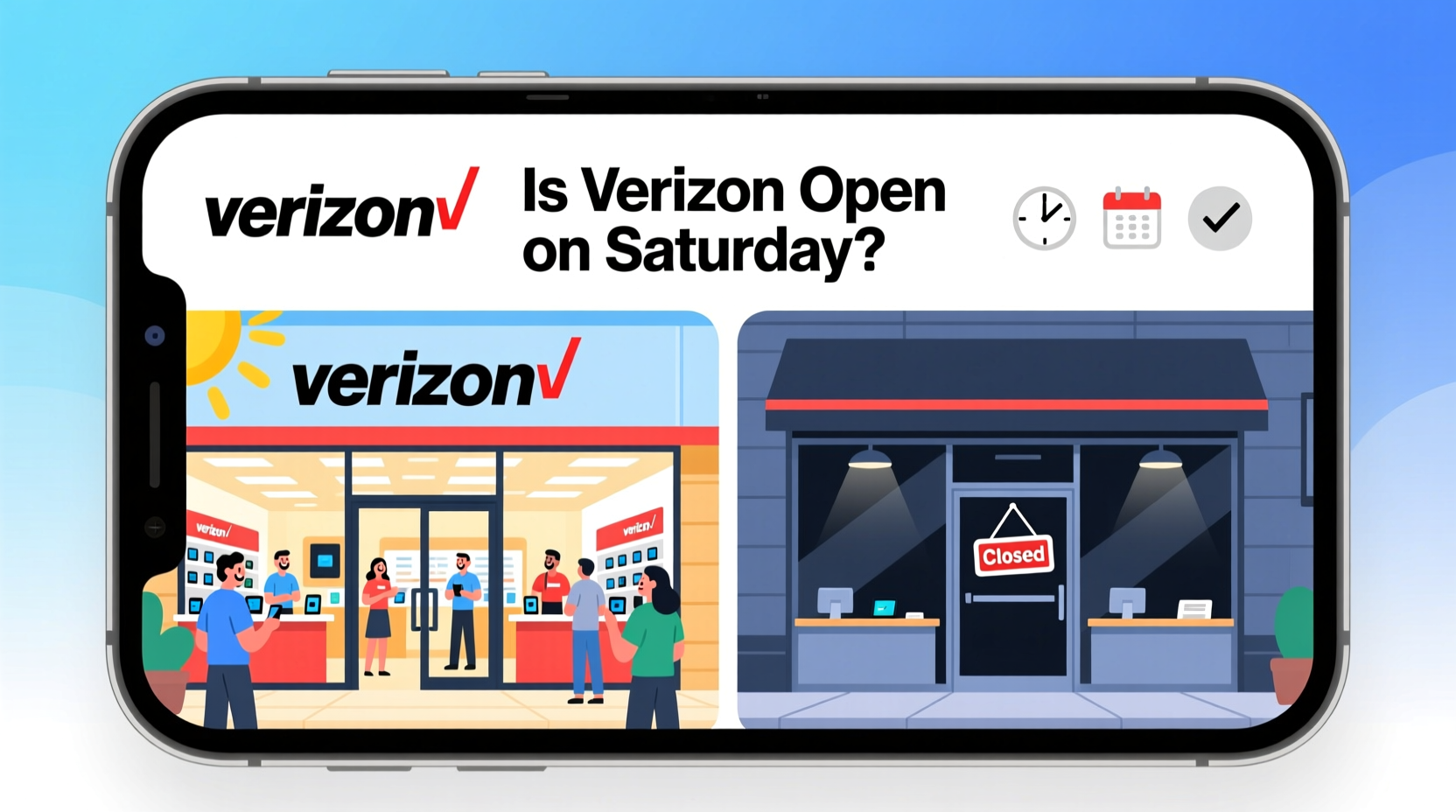 is verizon open on saturday