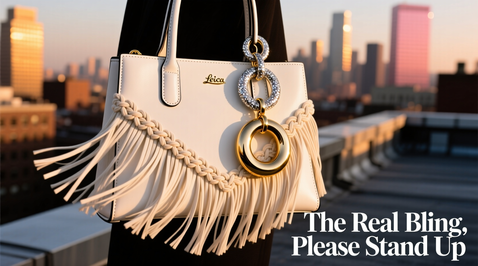 pu fringe vs metal bag charms will the real bling please stand up