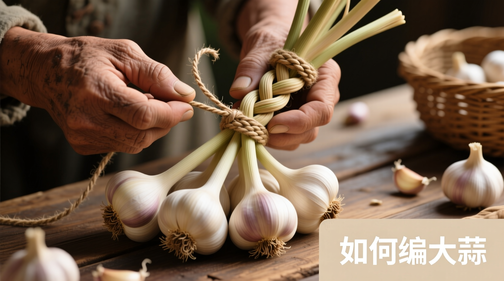 how do you braid garlic