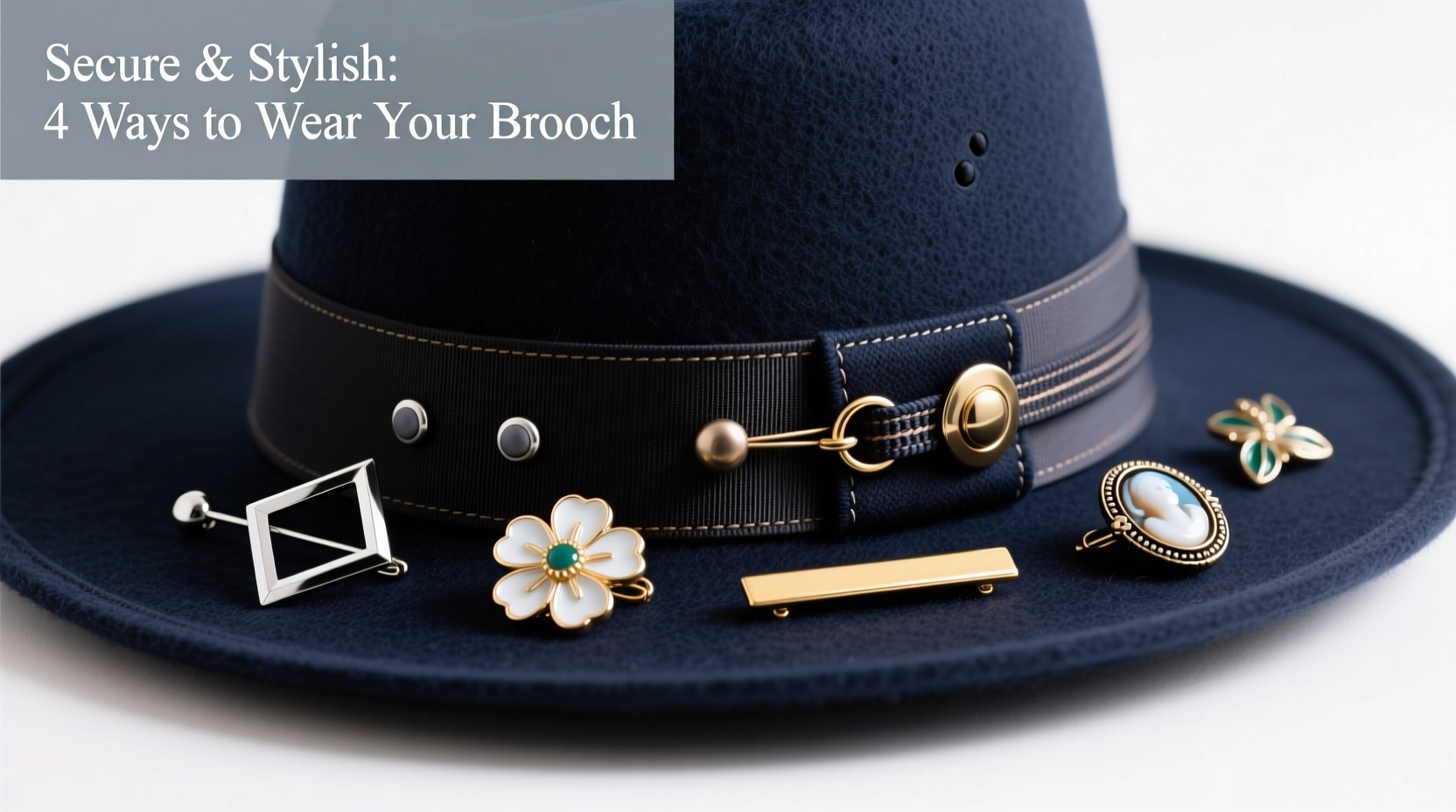creative and secure ways to attach brooch buttons to your hat for stylish flair