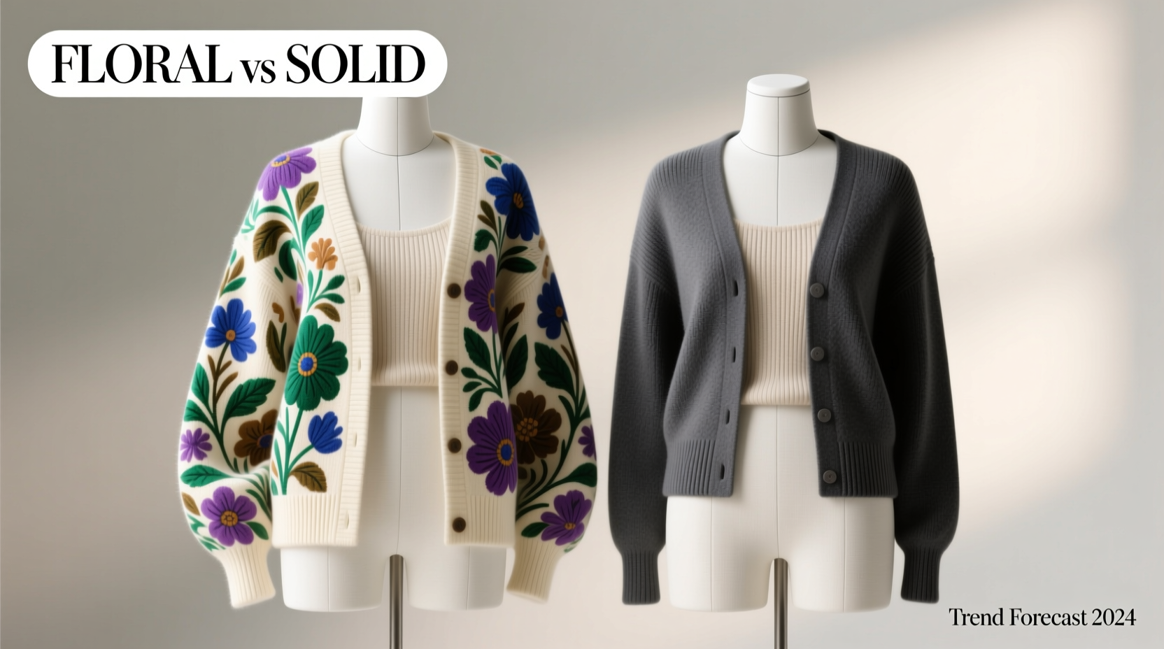 floral vs solid cardigans are floral cardigans still trendy or are solid colors a safer bet