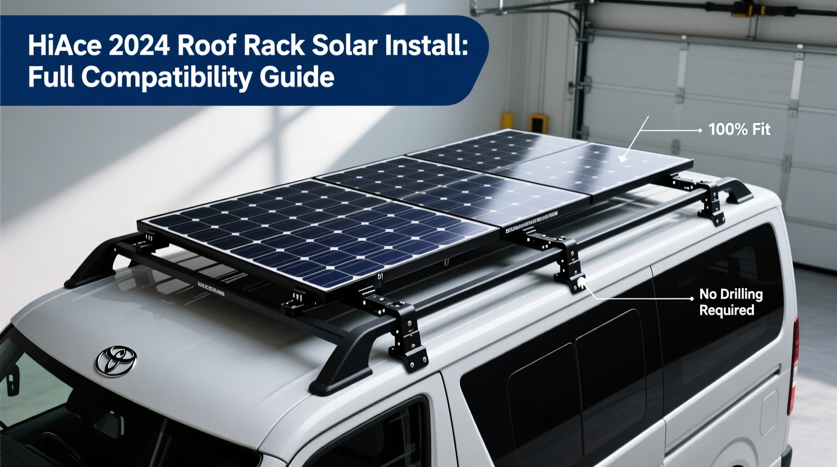hiace 2024 roof rack solar install