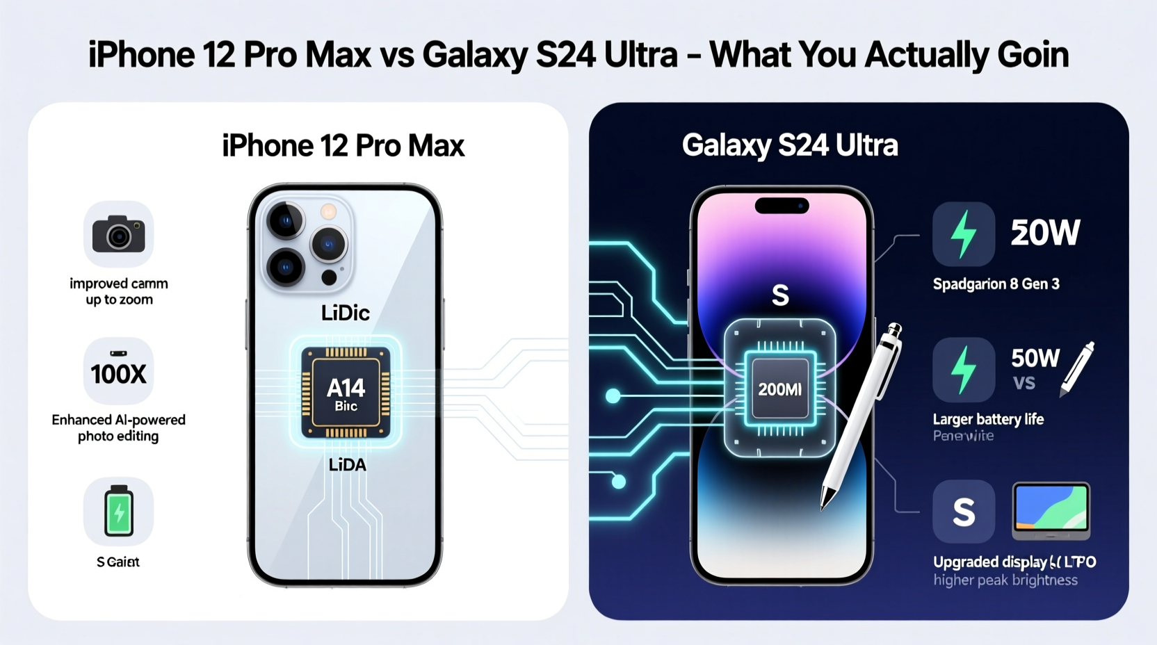 is upgrading from iphone 12 pro max to galaxy s24 ultra worth it what do you actually gain