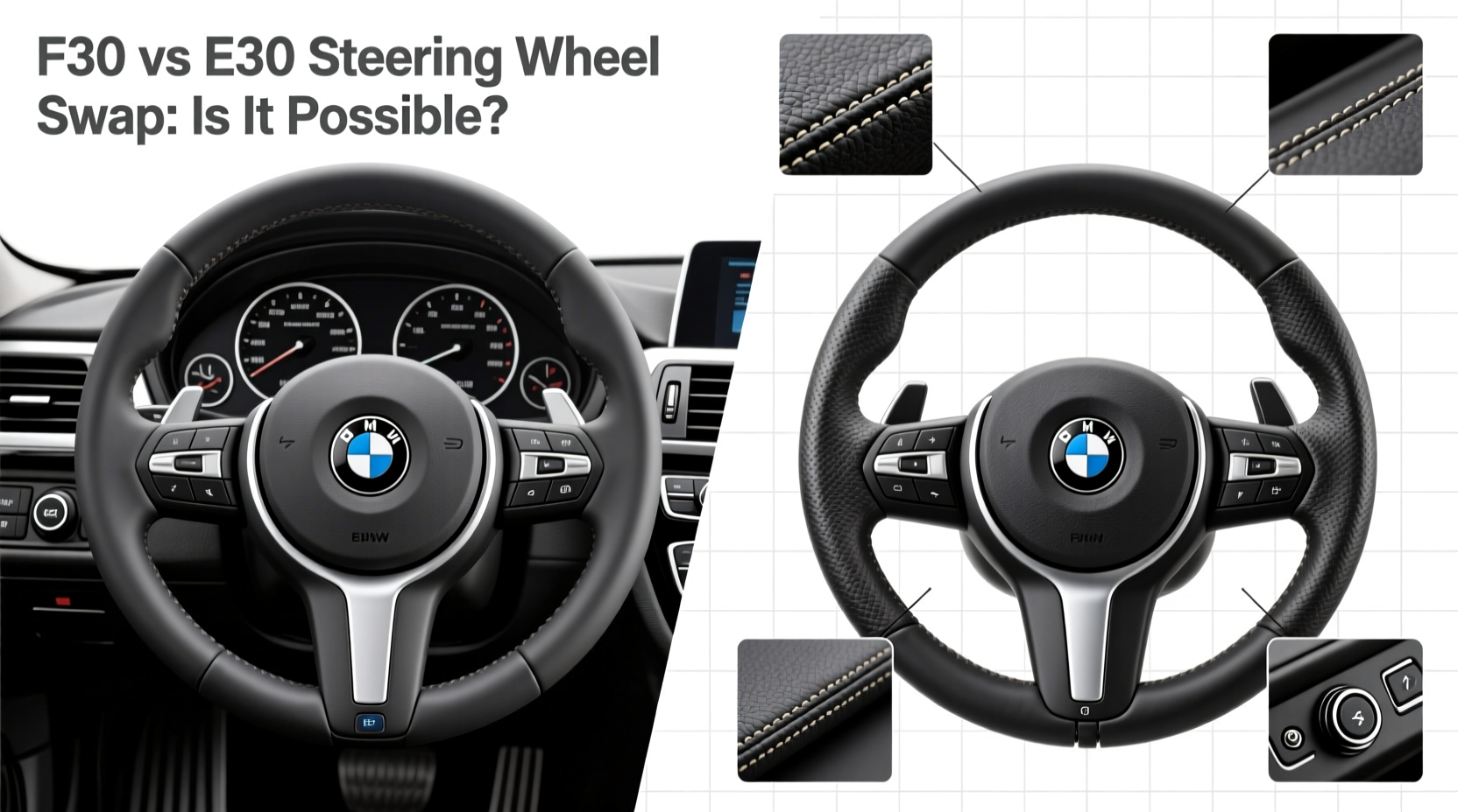 f30 vs e90 steering wheel swap