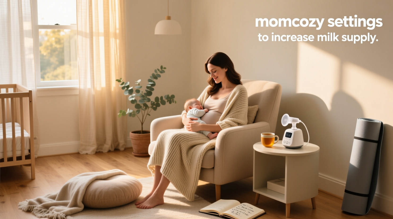 momcozy settings for milk supply