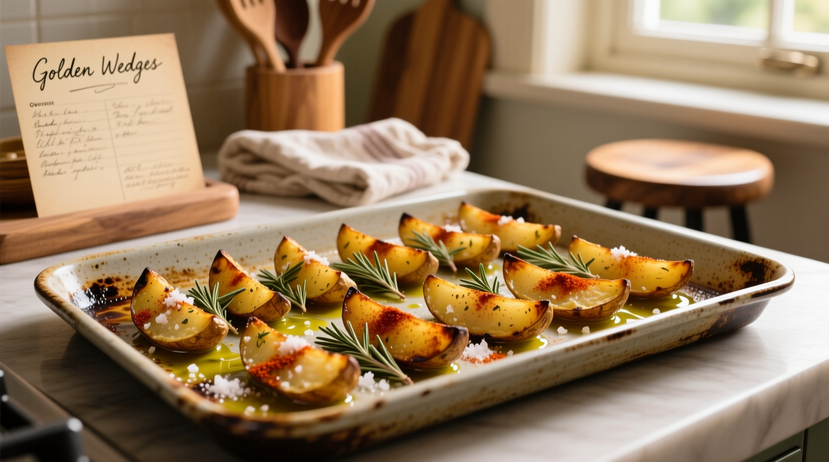 potato wedges oven recipe