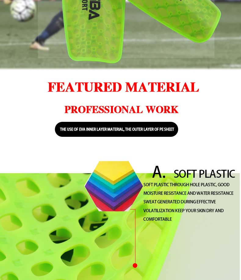 JINGBA SUPPORT hot sale soccer shin pads breathable football protecting Shin Guards Lightweight sports protector customizing