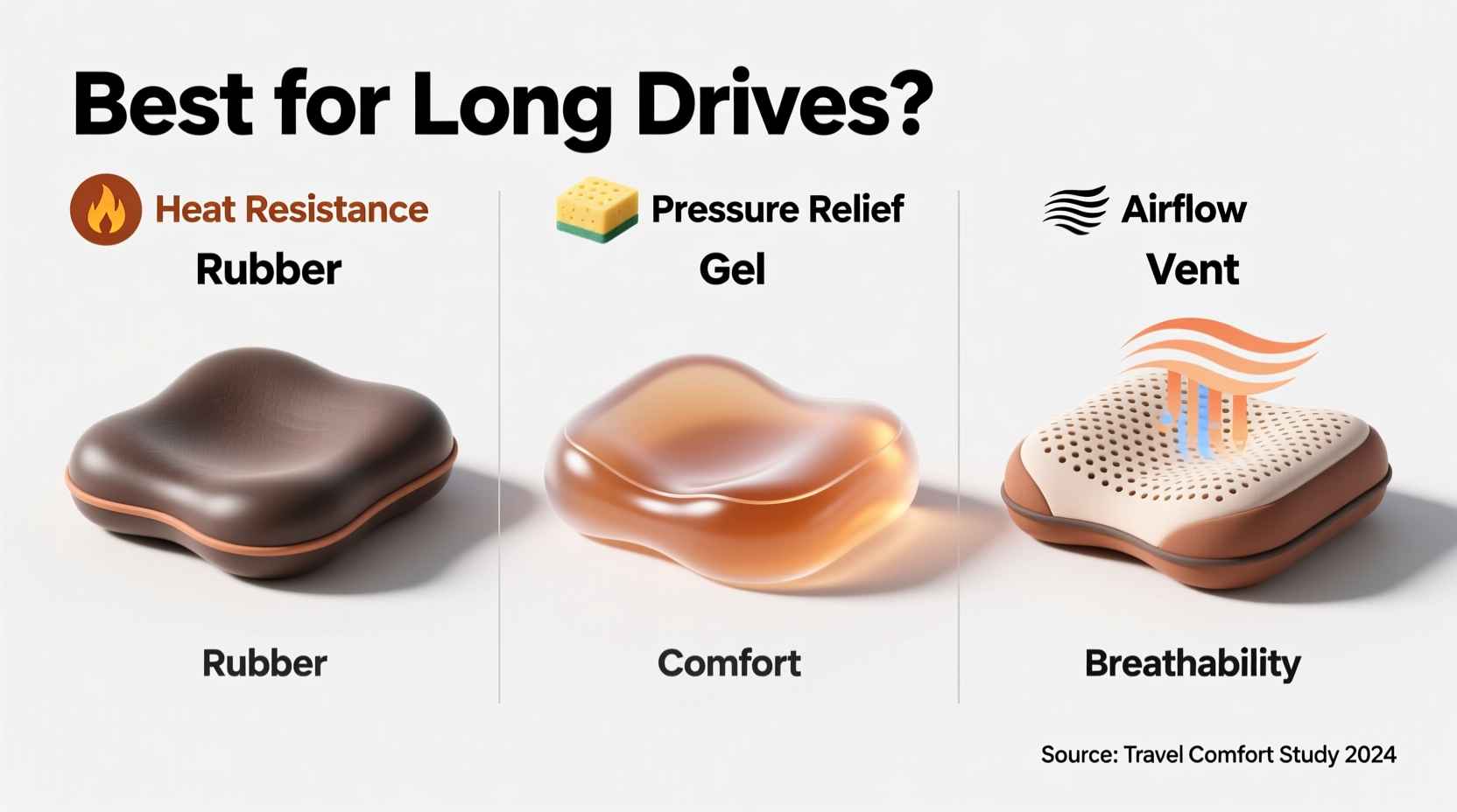 rubber vs gel vs vent road trip