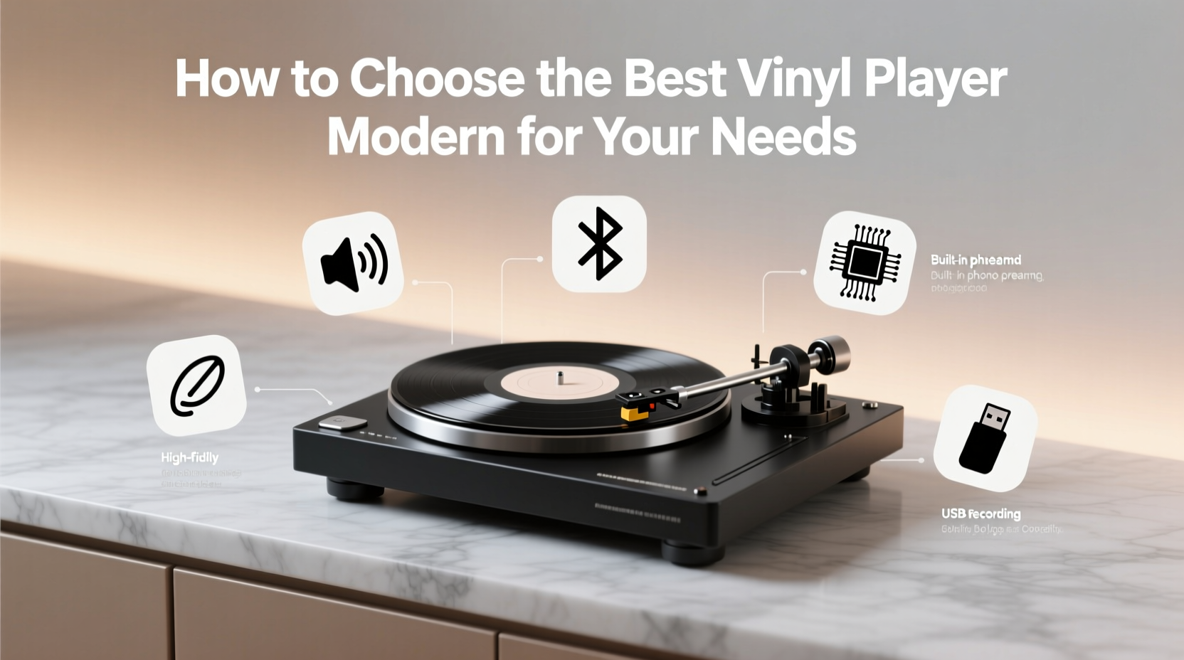 vinyl player modern