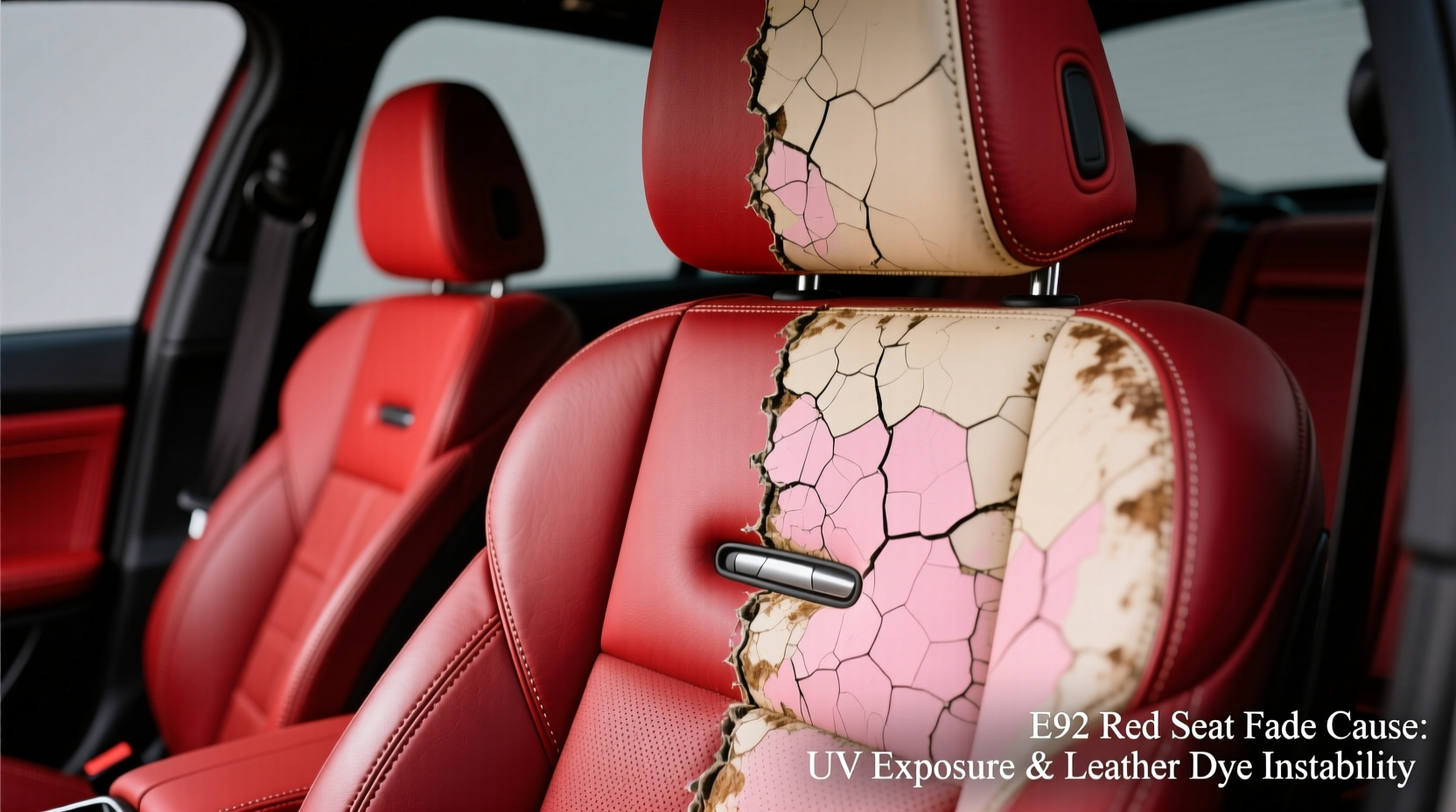 e92 red seat fade cause