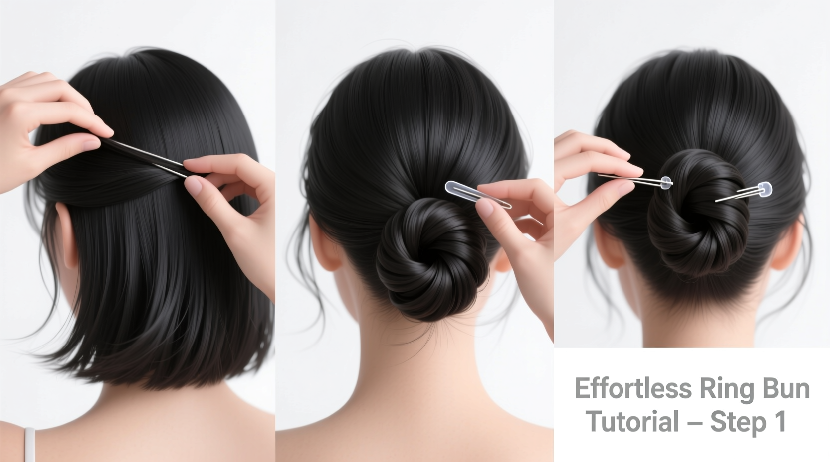 effortless hair ring bun tutorial step by step guide to a chic simple bun
