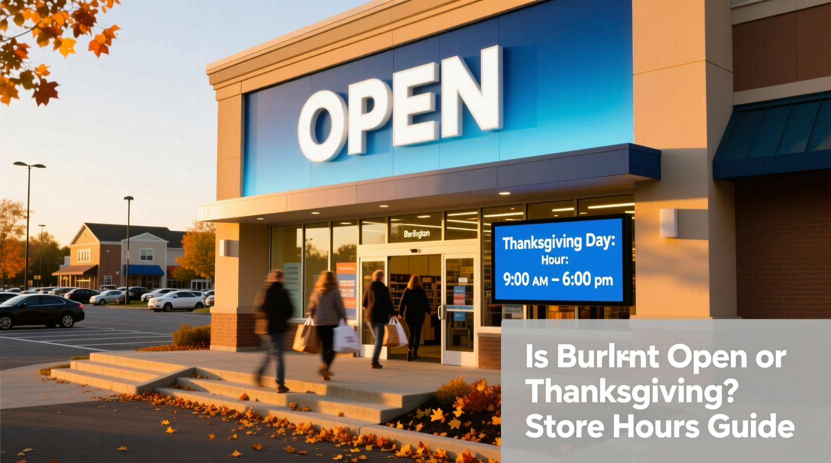 is burlington open on thanksgiving near me