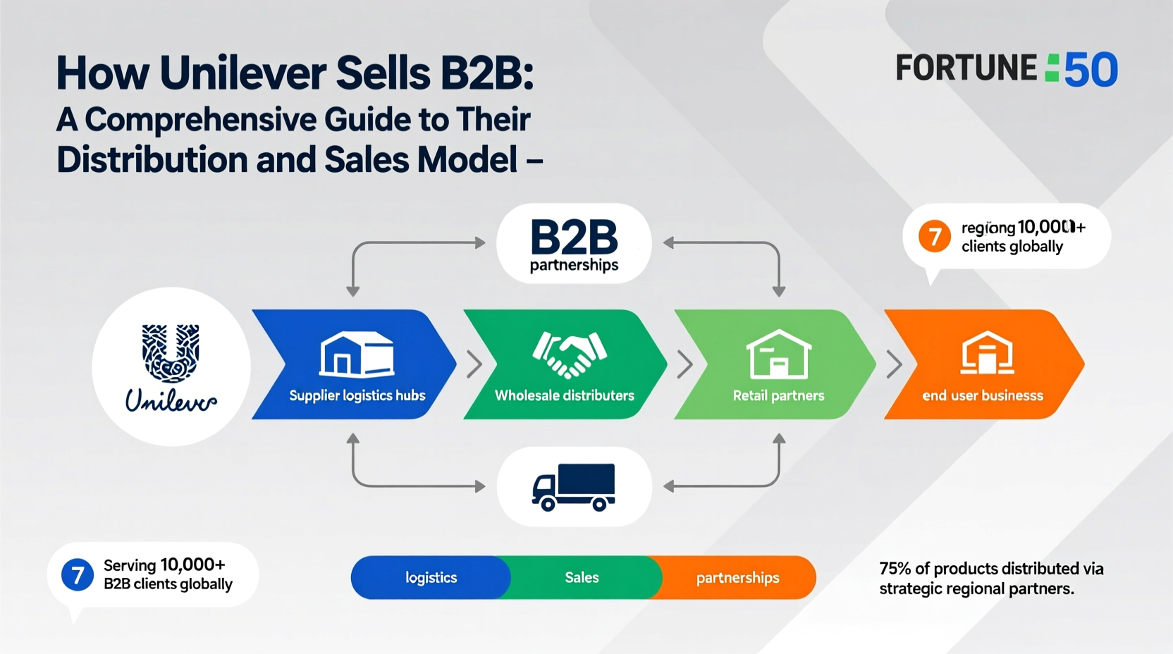 how unilever sells b2b