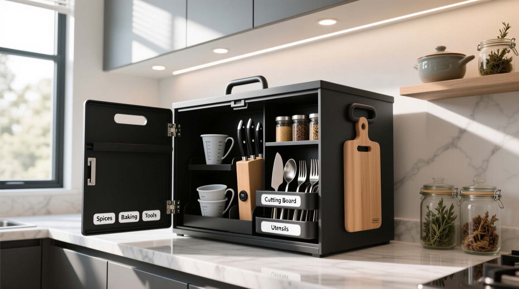 creative ways to maximize space using a multi functional kitchen storage box