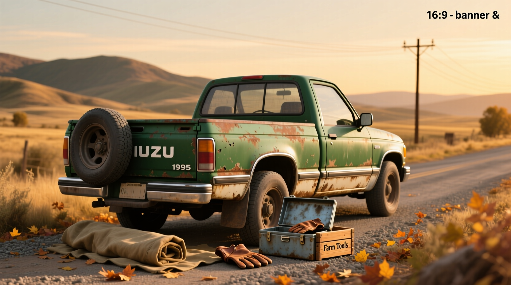 1995 Isuzu Pickup Truck in neutral outdoor setting