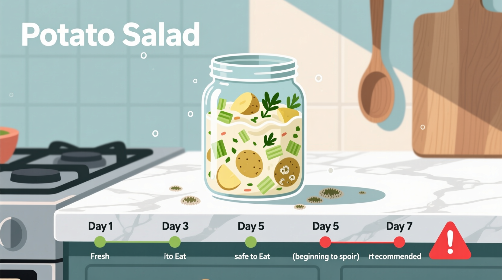 Vergleich verschiedener Kartoffelsalat-Zubereitungen