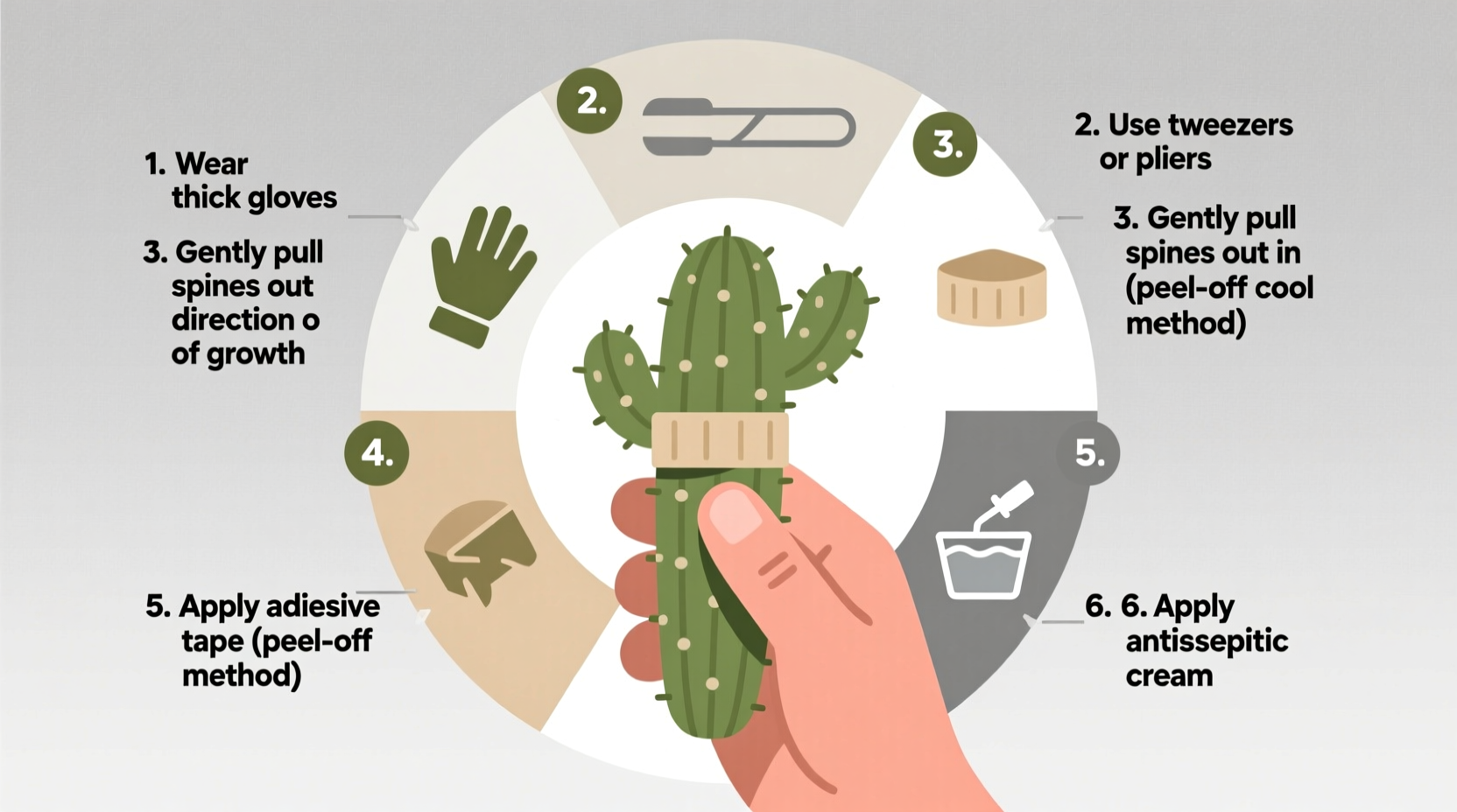 have a lot of cactuses stuck to you