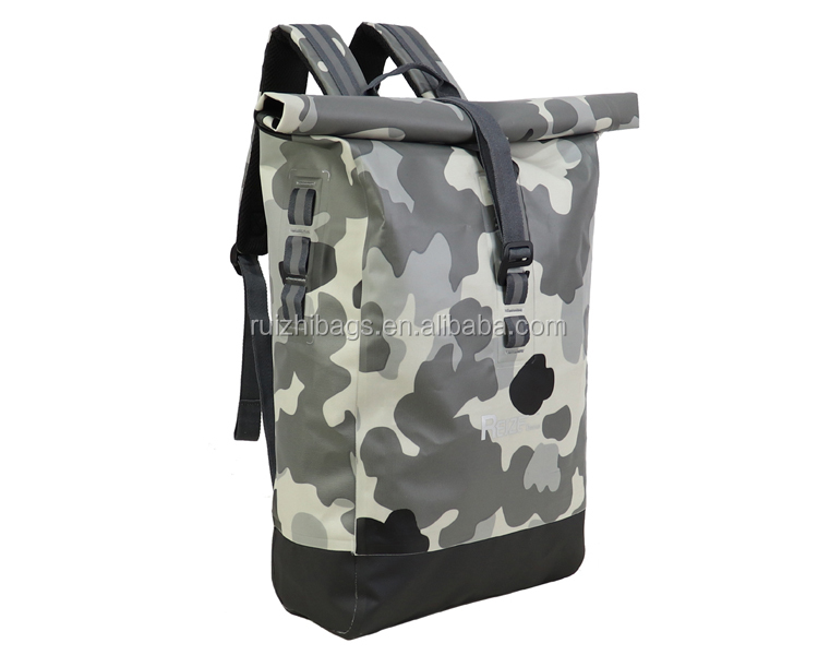 New arrived 20L 500D pvc tarpaulin waterproof camo camouflage dry bag