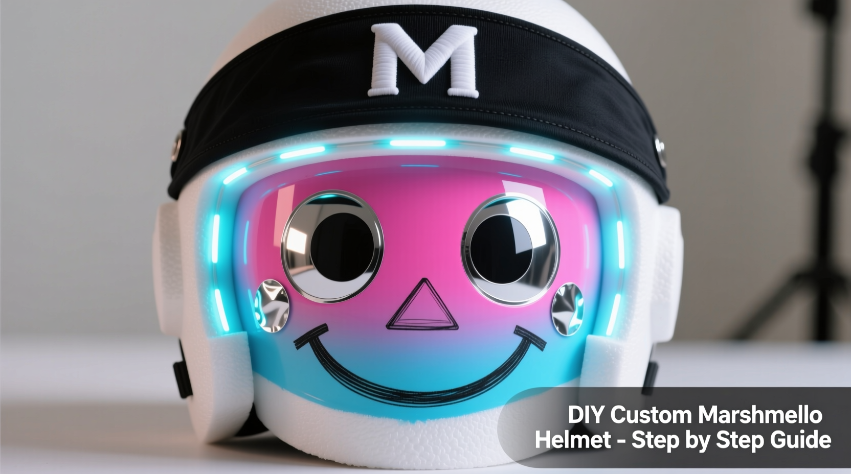 step by step guide to crafting your own custom marshmello helmet at home