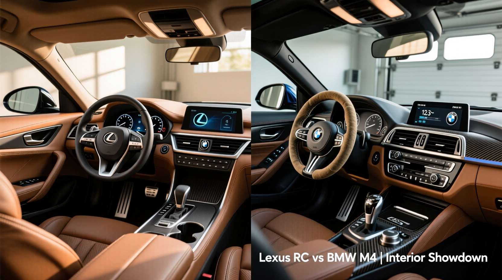lexus rc vs bmw m4 interior