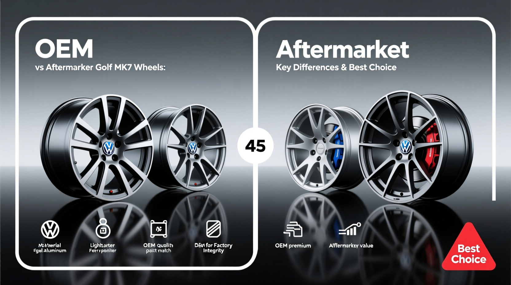 oem vs aftermarket golf mk7 wheel