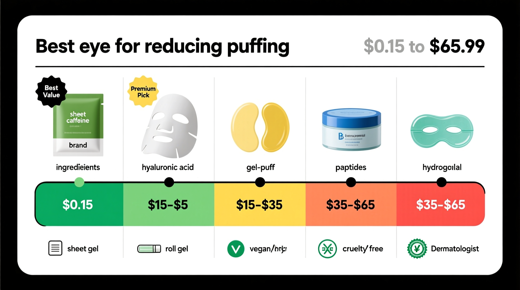 guide to the best eye patches for puffiness with prices from 0 15 to 65 99