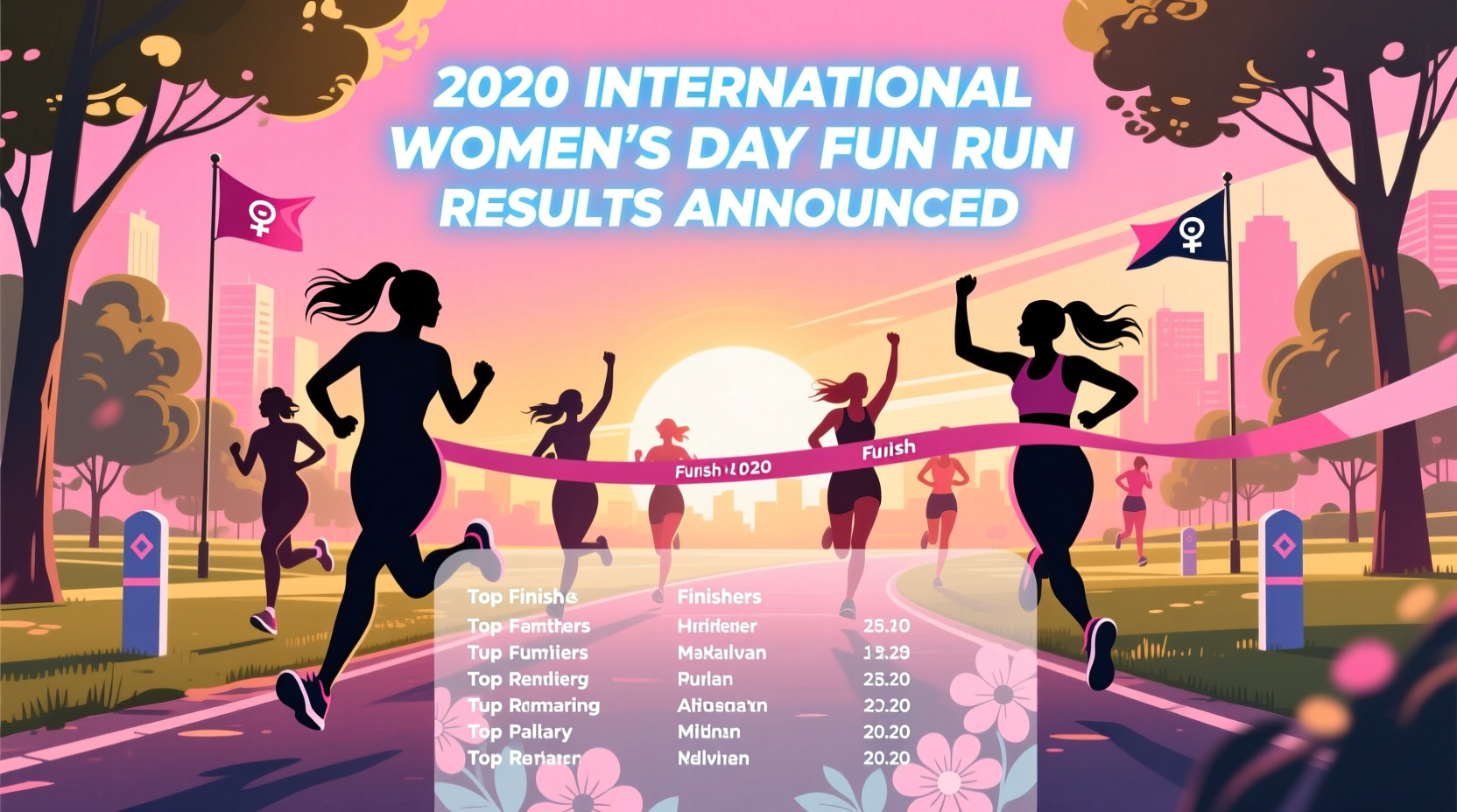 international womens day fun run 2020 results