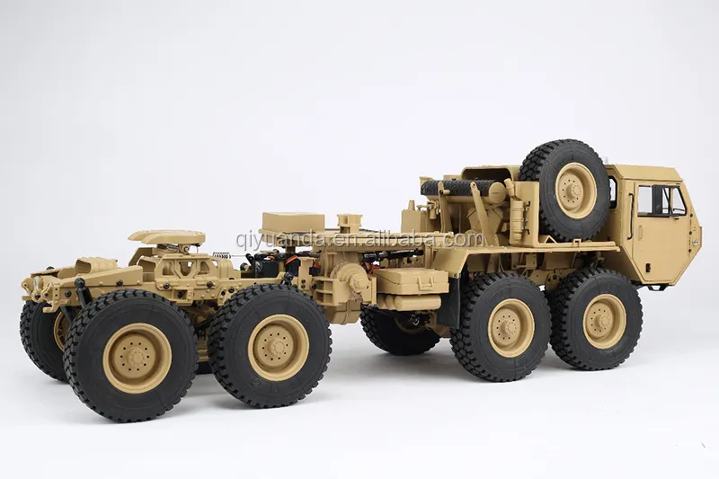 M983 US Army Military Truck 1/12 RC Truck 8x8 HG P802 Upgrade Version With 4500mAh Battery,Lightings and Sounds