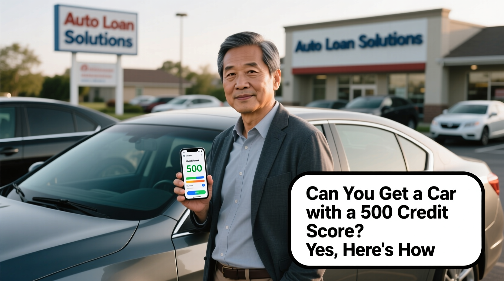 can you get a car with a 500 credit score