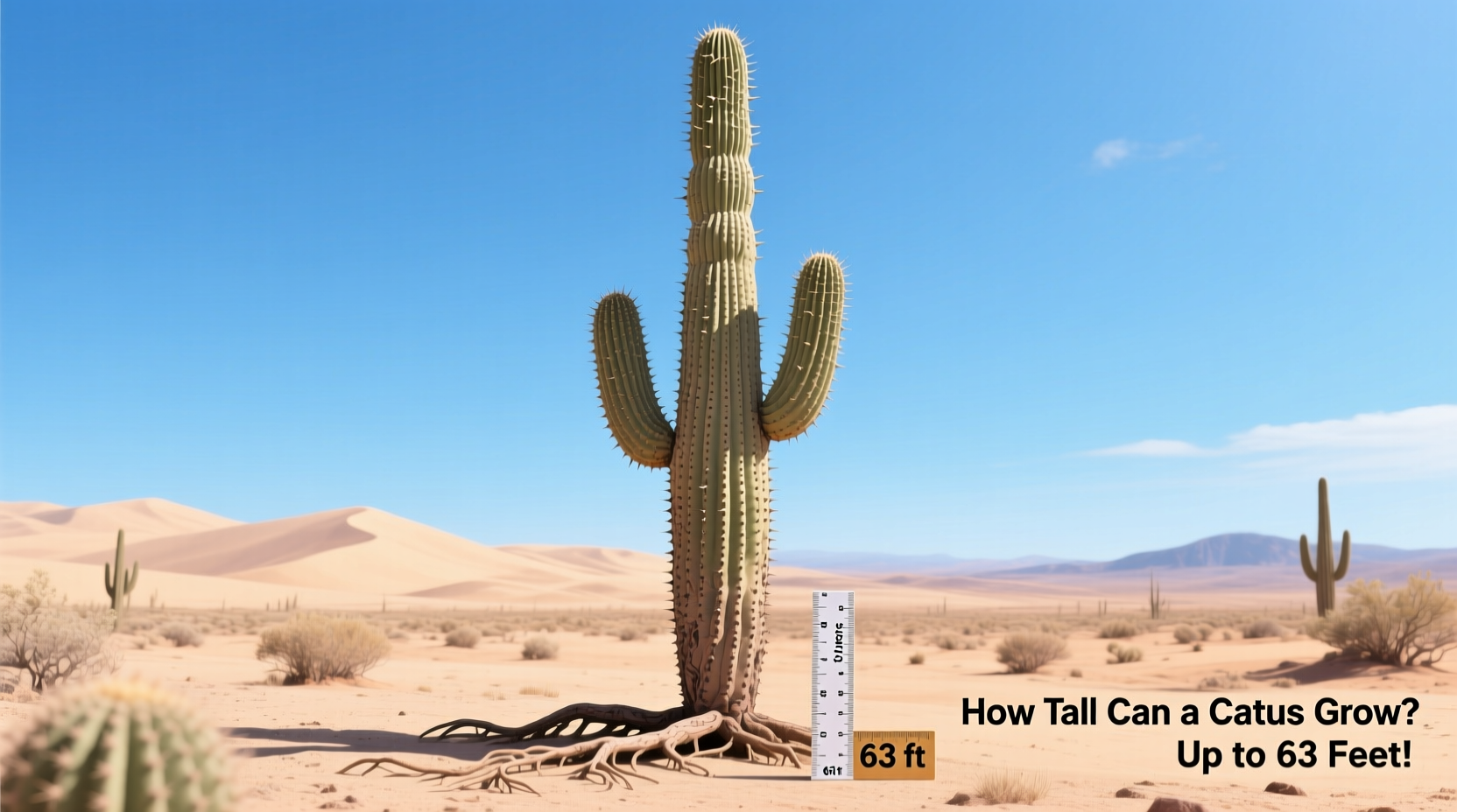 how tall can a cactus grow
