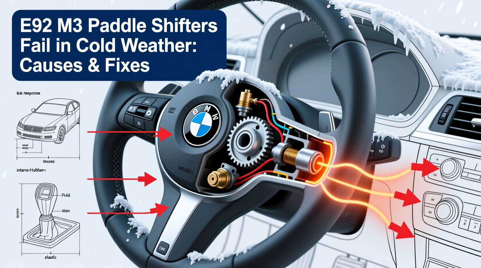 e92 m3 paddle shift cold weather issue