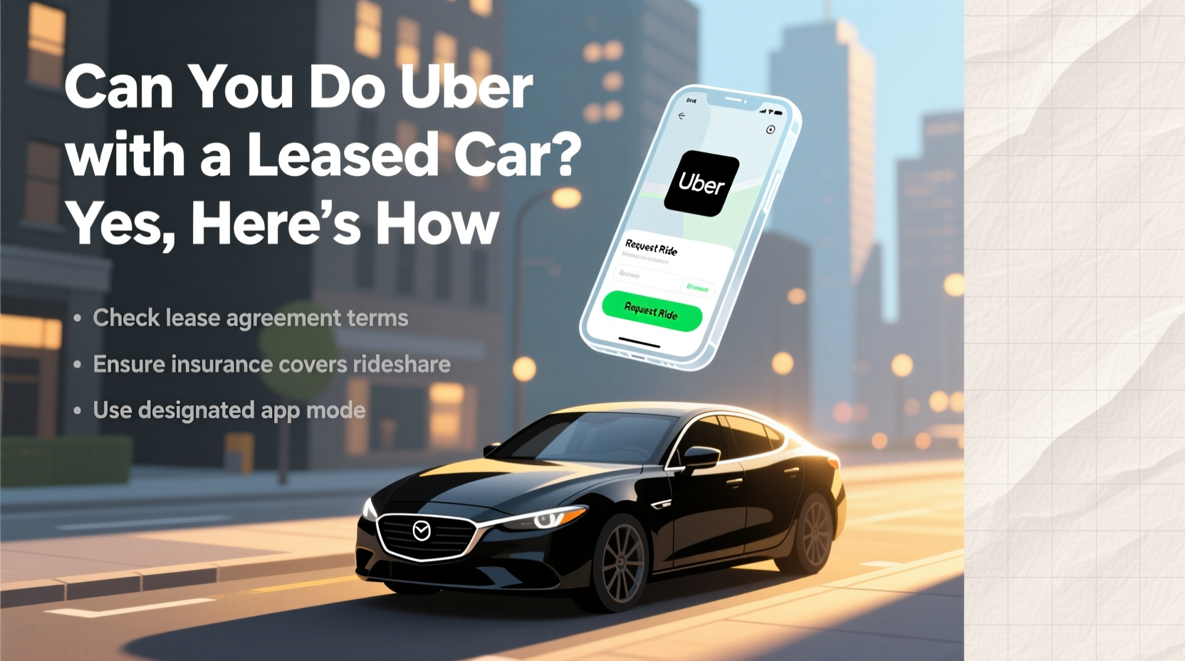 can you do uber with a leased car