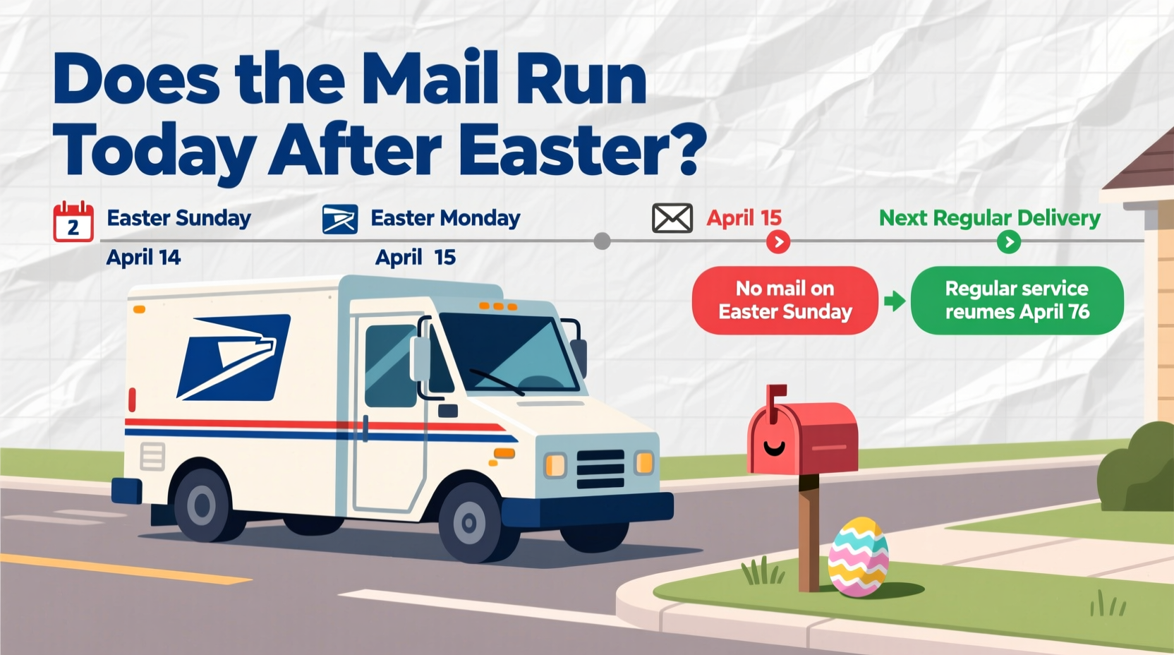 does the mail run today after easter