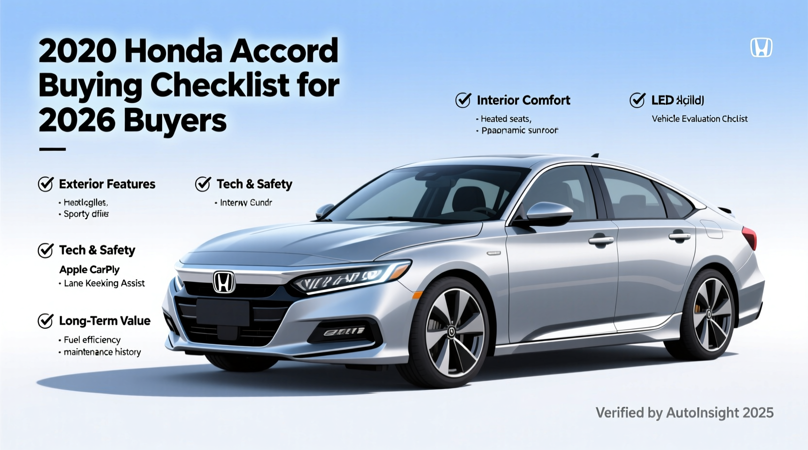 2020 honda accord buying checklist 2026