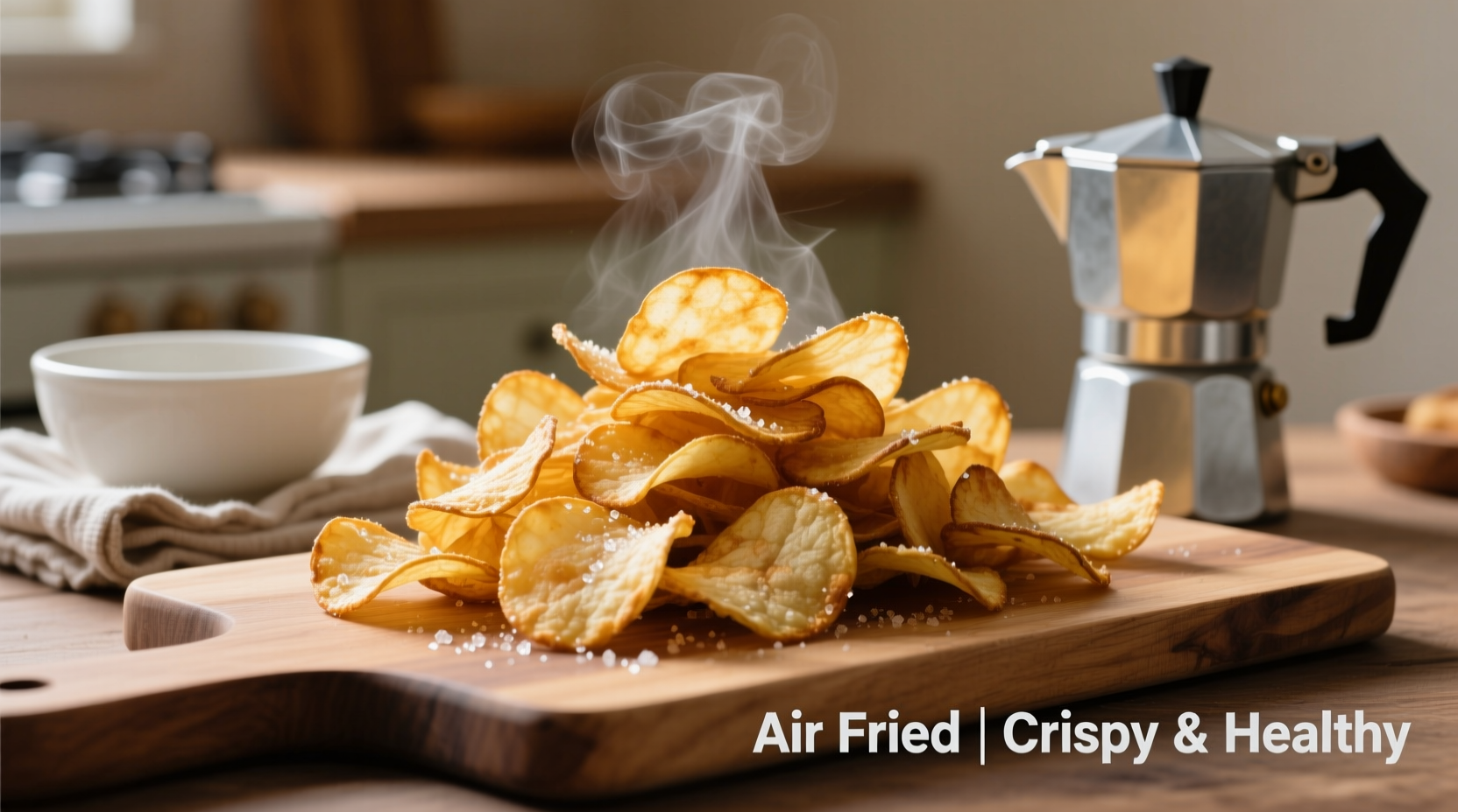 air fried potato chips