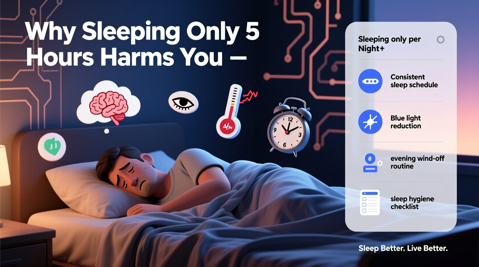 sleeping only 5 hours reasons why and what to do